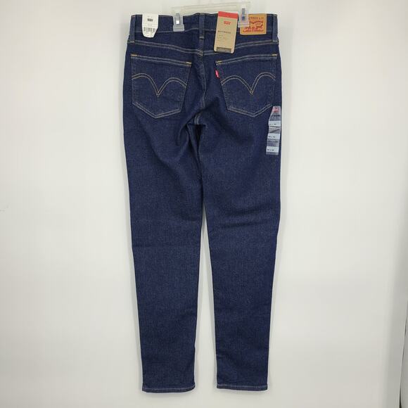 NEW Levi's BOYFRIEND Tapered Leg Dark Wash Jeans Mid Rise Women's 26 x 30 2658 - Picture 2 of 16